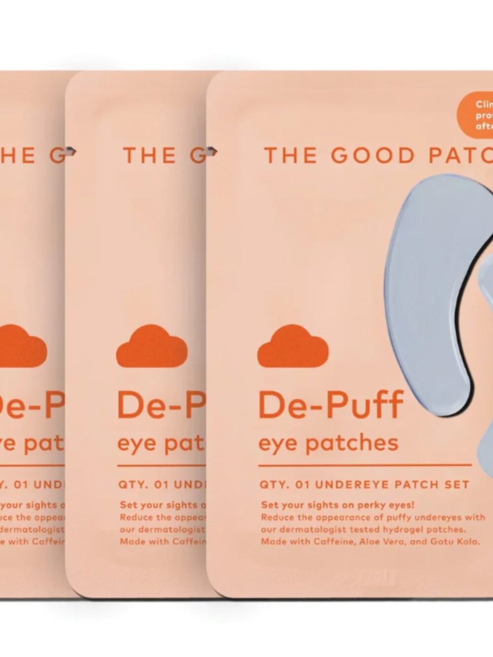 NWT The Good Patch De-Puff Eye Patches 3 Pairs